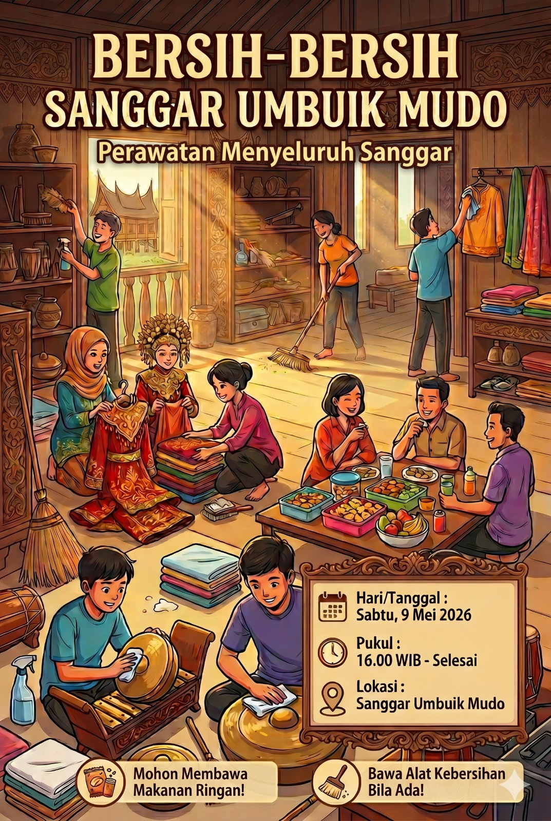 Gotong Royong & Maintenance Inventaris Sanggar
